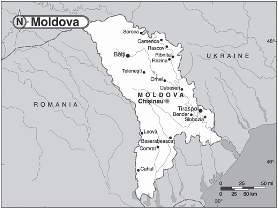 Printable Moldova Location On Map