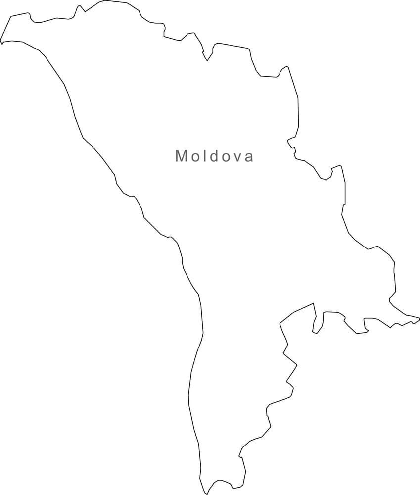 Printable Moldova On Map