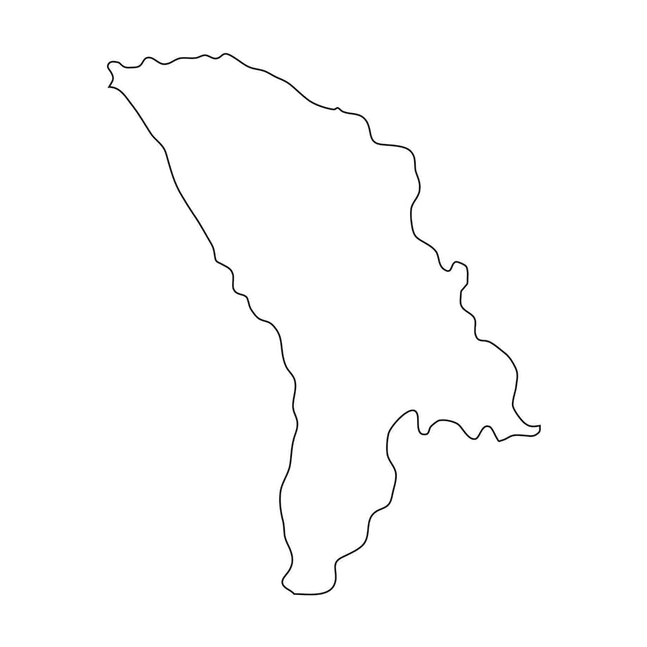 Printable Moldova On The Map