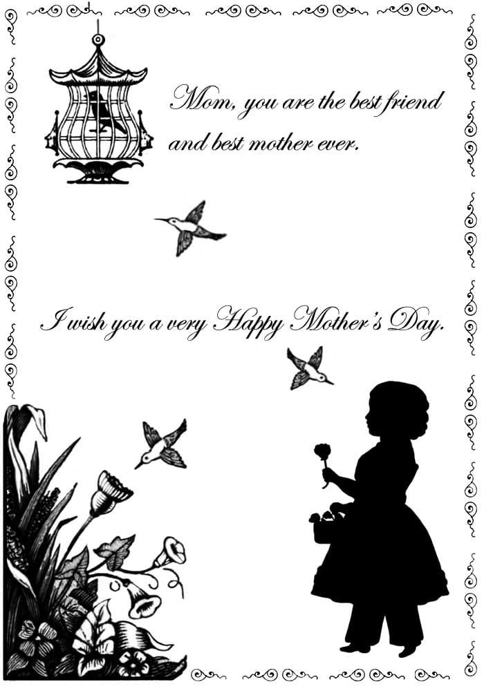 Printable Mothers Day Vintage Cards