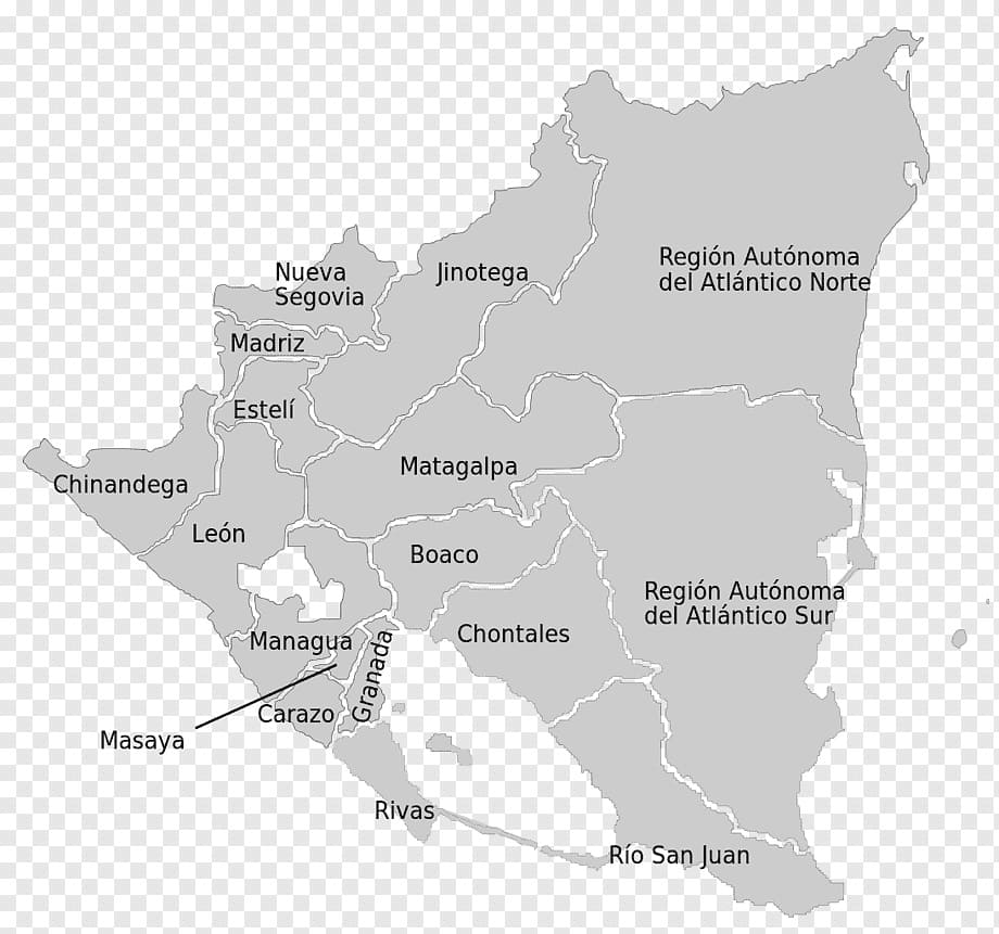 Printable Nicaragua Map With Capital