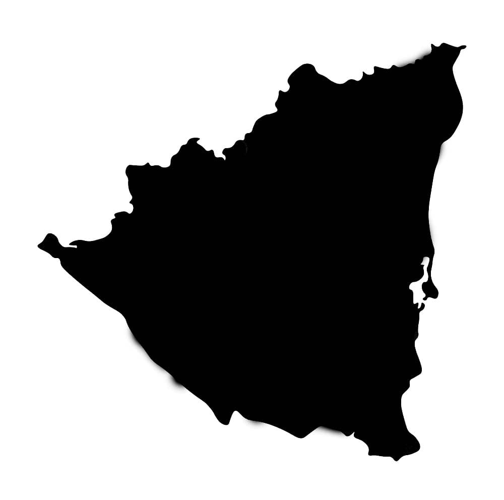 Printable Nicaragua On The Map