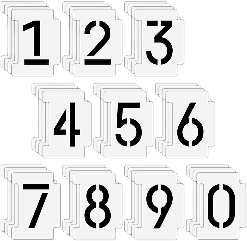 Printable Number Stencil For Painting