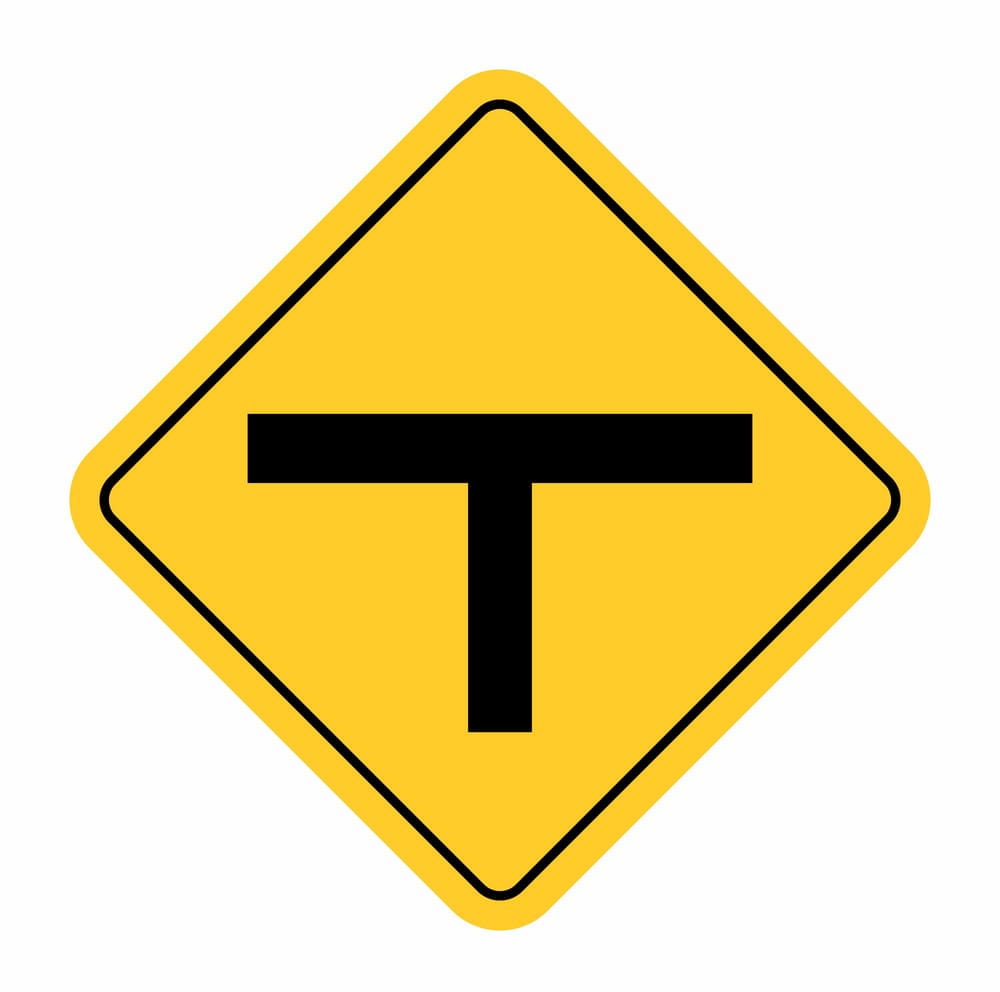 Printable Sign For T Junction
