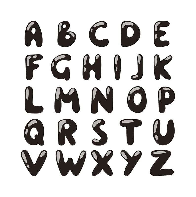 Printable Silhouette Alphabet Letters