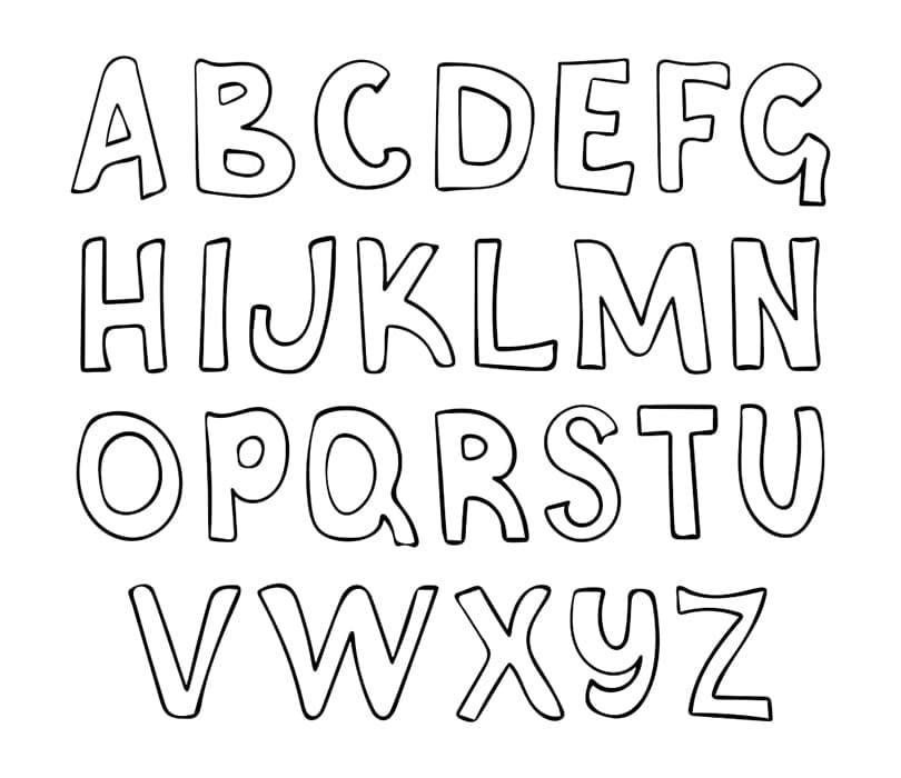 Printable Silhouette Letters Of The Alphabet