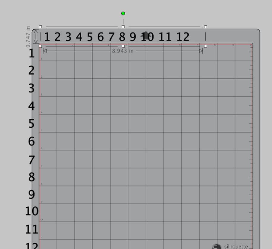 Printable Silhouette Studio Grid Numbers