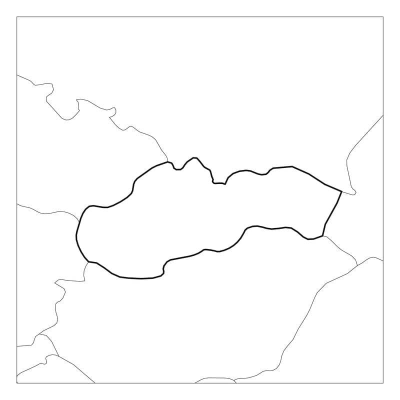 Printable Slovakia Map Blank