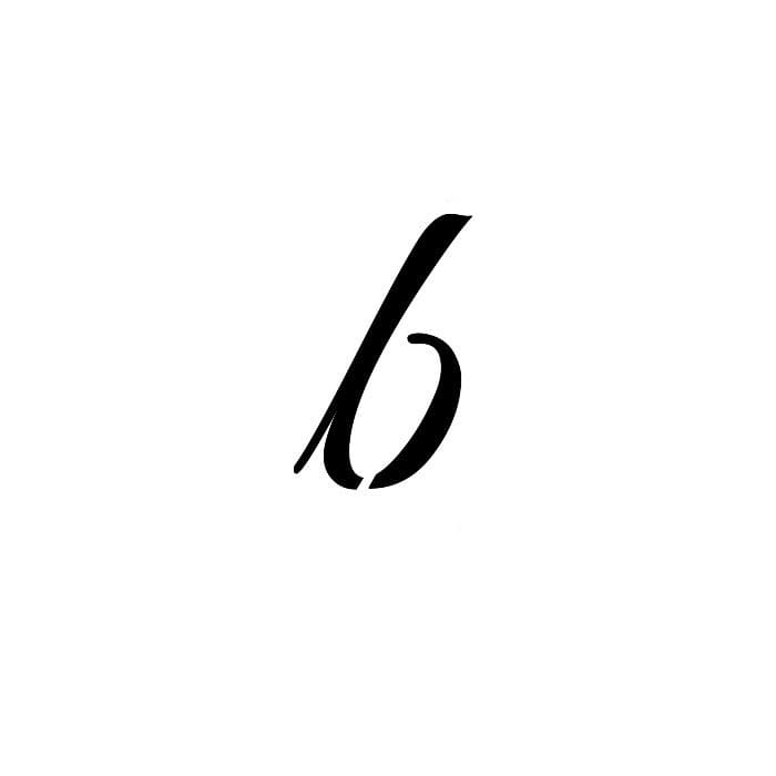 Printable Small Letter B In Cursive