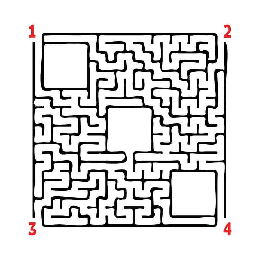Printable Square Maze Ideas