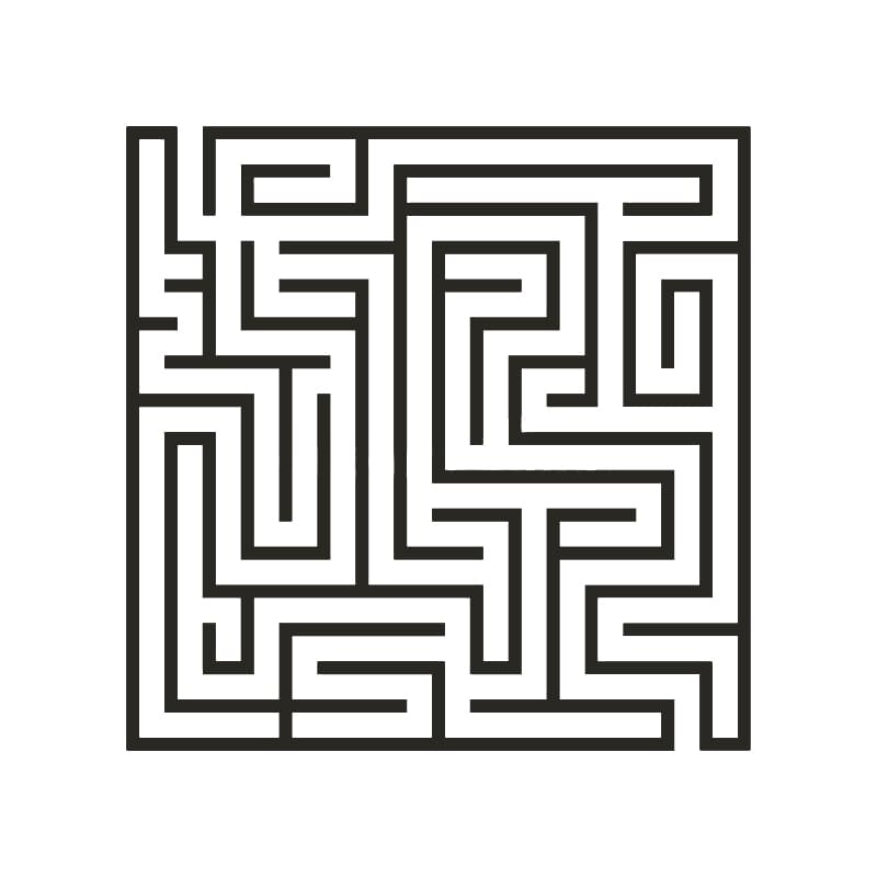 Printable Square Maze Technologies