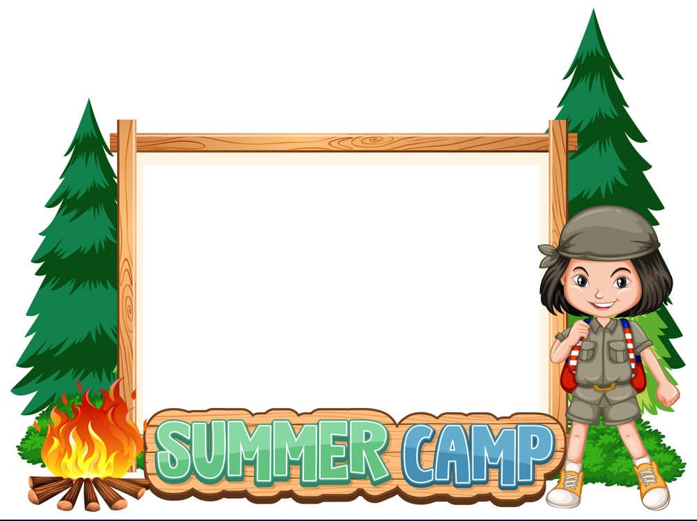 Printable Summer Camp Border