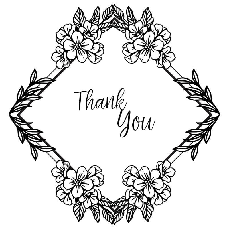 Printable Thank You Cards Template