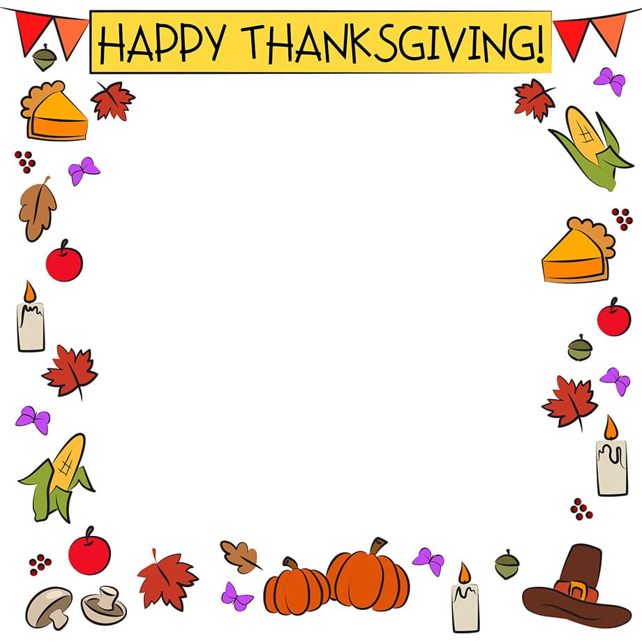 Printable Thanksgiving Border Clipart