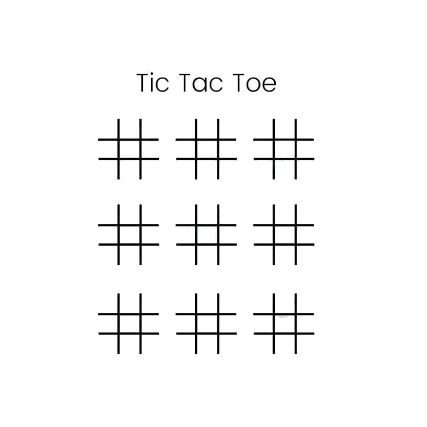 Printable Tic Tac Toe Game Online