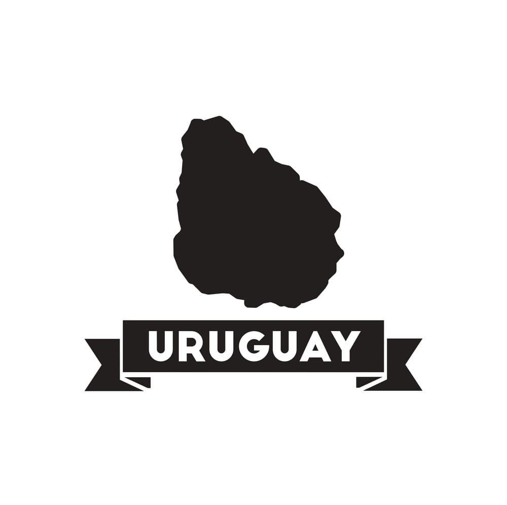 Printable Uruguay Map Icon