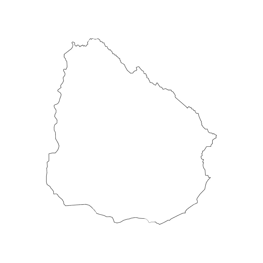 Printable Uruguay On The Map