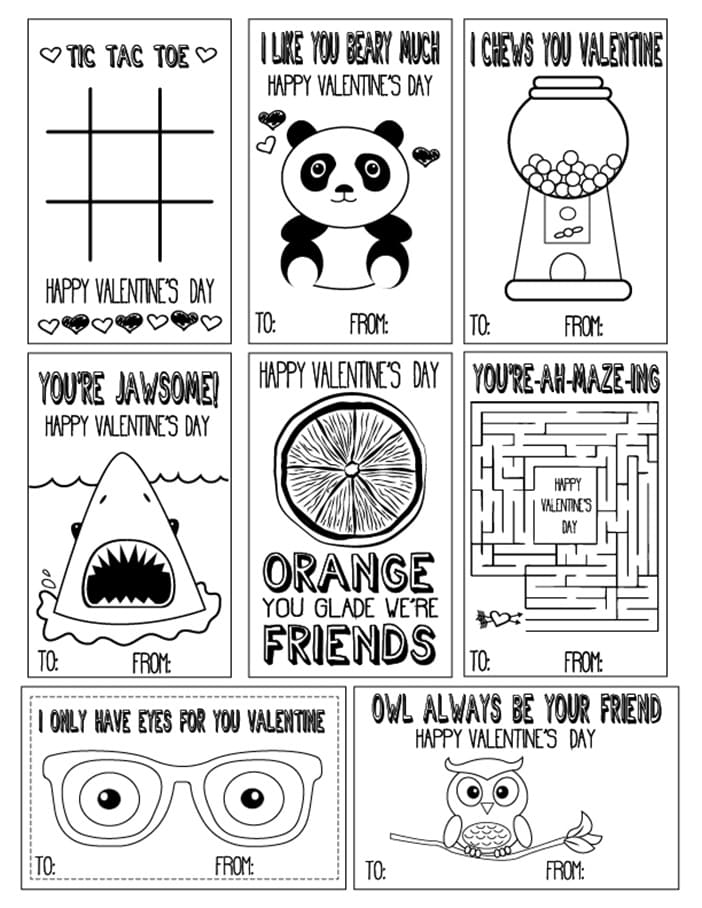 Printable Valentine Cards Ideas