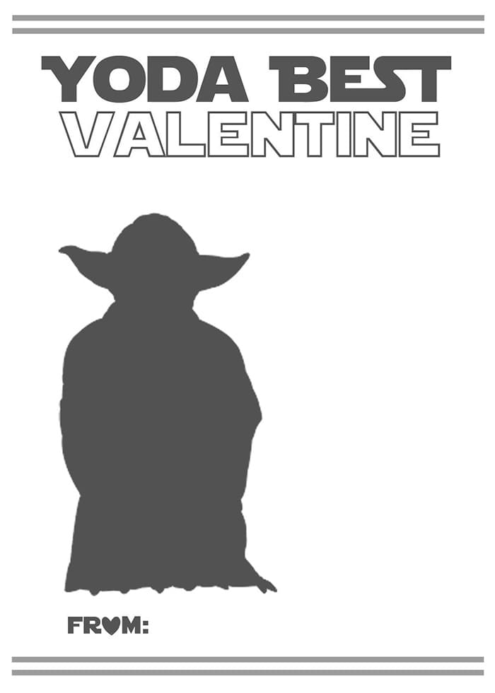 Printable Valentine Cards Star Wars
