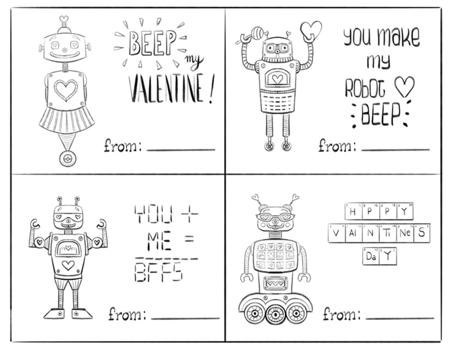 Printable Valentine Cards To Make