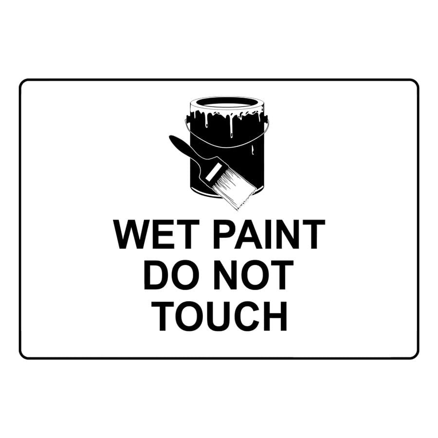 Printable Vintage Wet Paint Sign