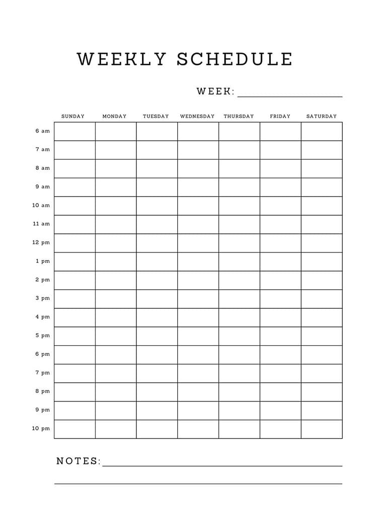 Printable Weekly Calendar Maker