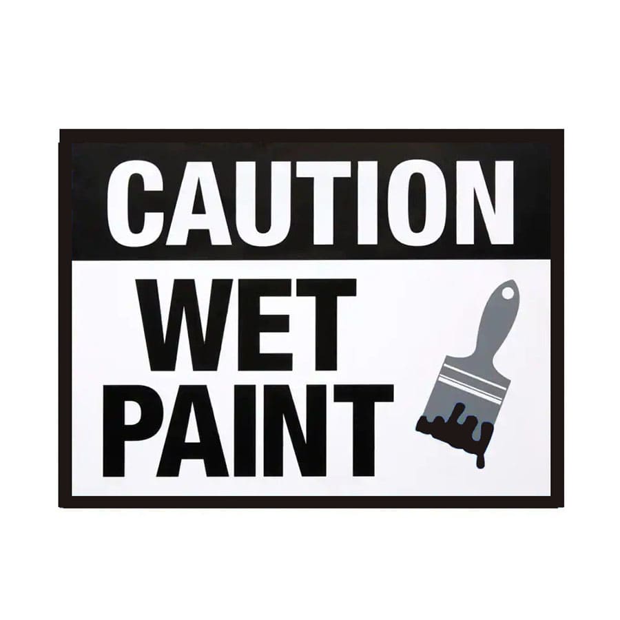 Printable Wet Paint Caution Sign