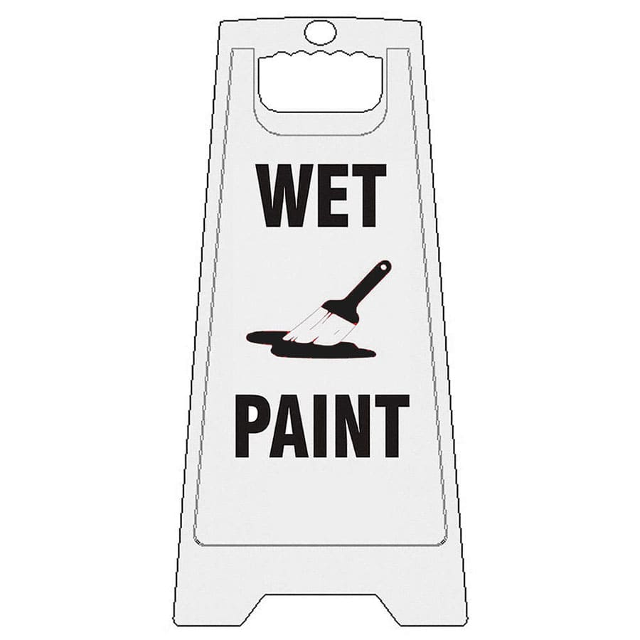 Printable Wet Paint Floor Sign