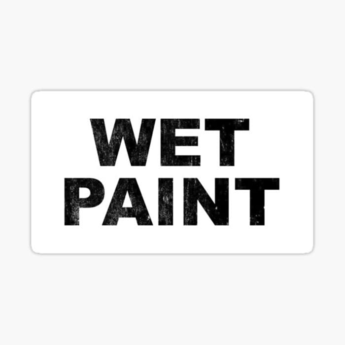 Printable Wet Paint Stickers