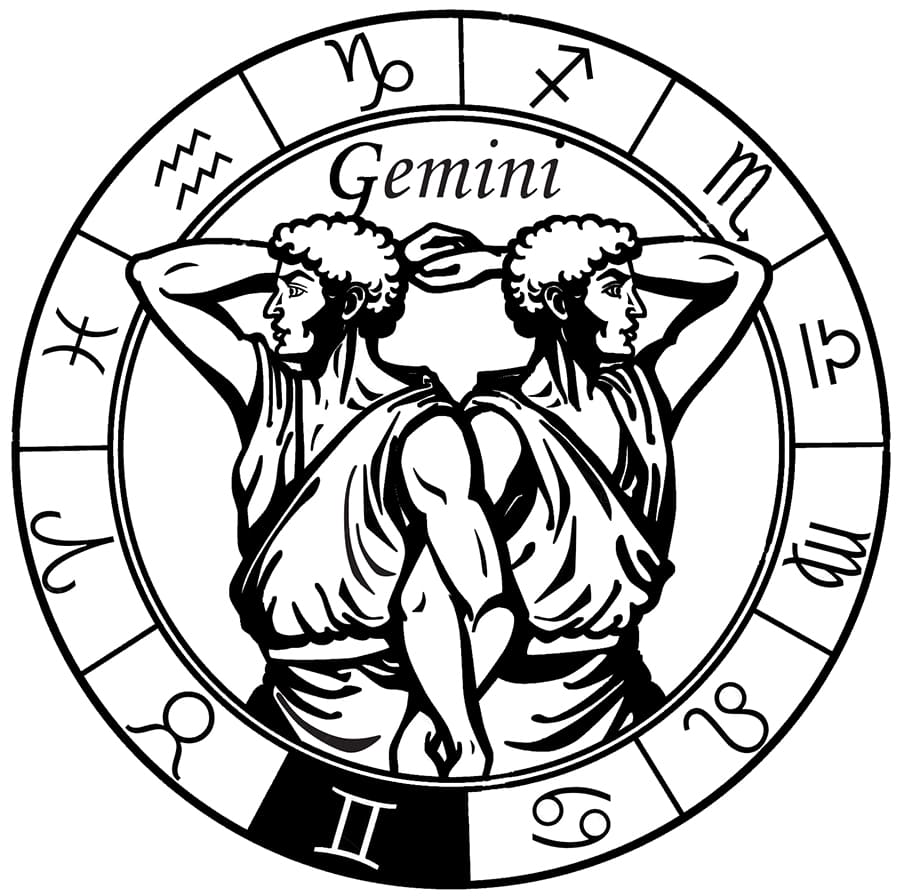 Printable Zodiac Signs Gemini