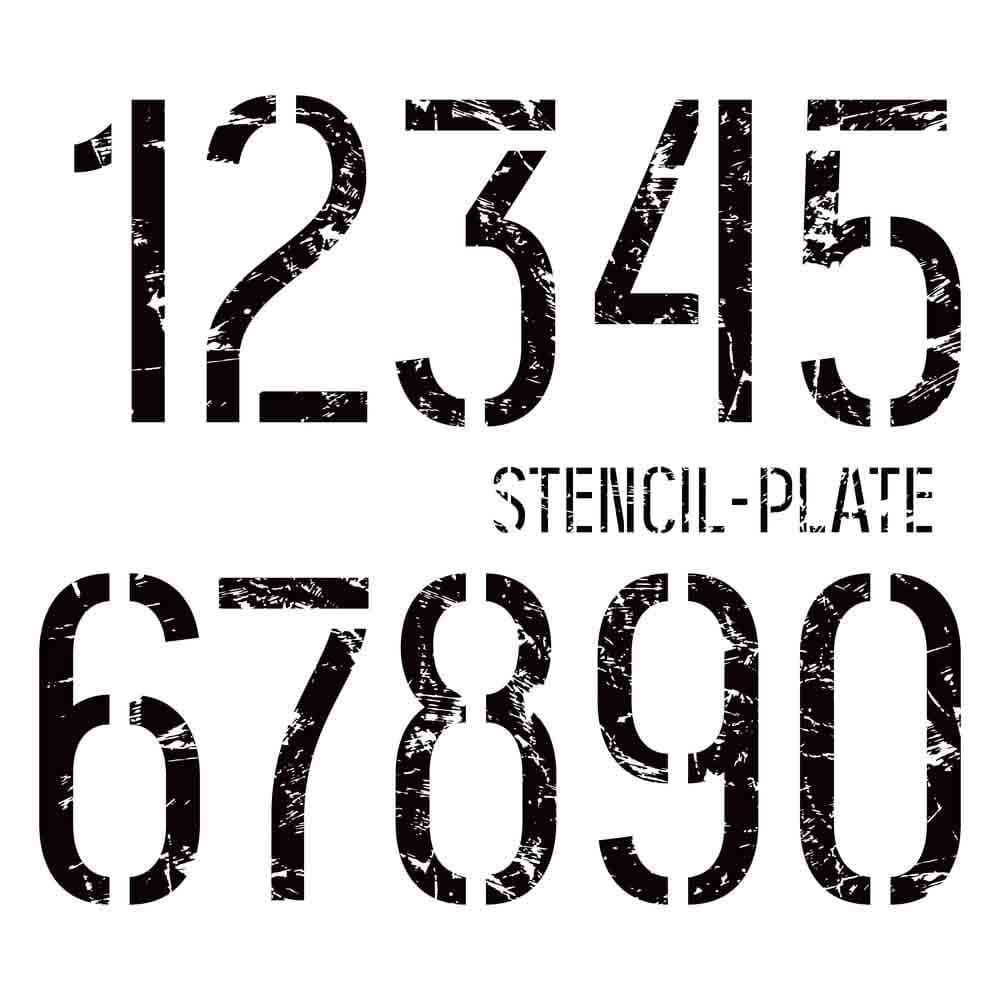 Printablr Number Plate Stencil