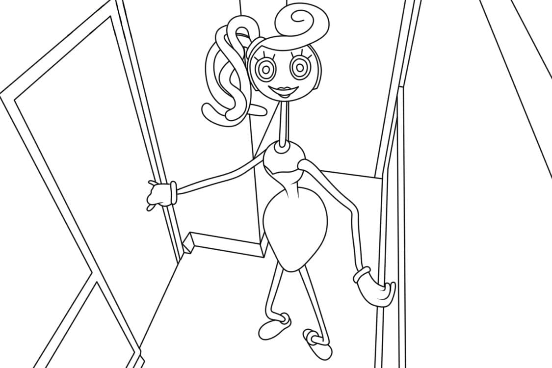 Mommy Long Legs Free Printable coloring page