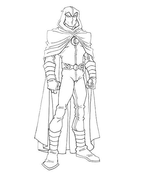 Moon Knight Free Printable coloring page
