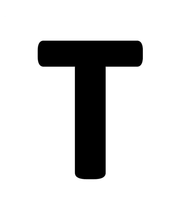 Printaable Capital Letter T In Cursive