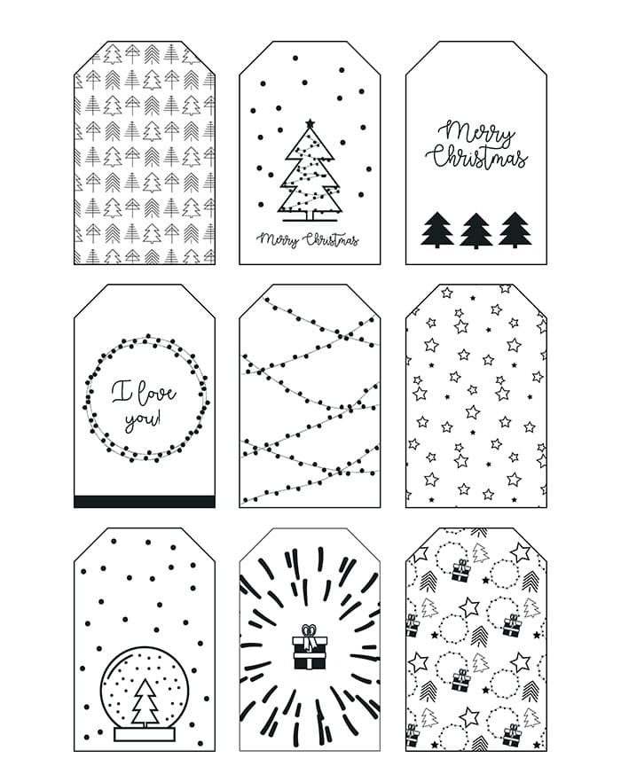 Printable A Gift Tag Template Christmas