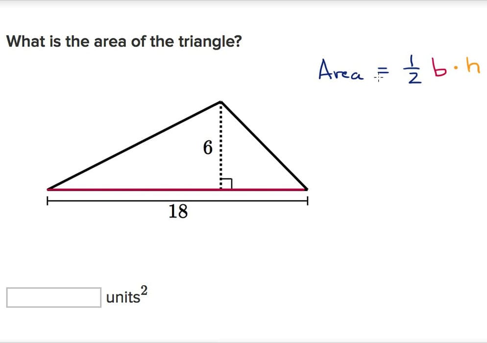 Printable Area Of A Triangle Formula