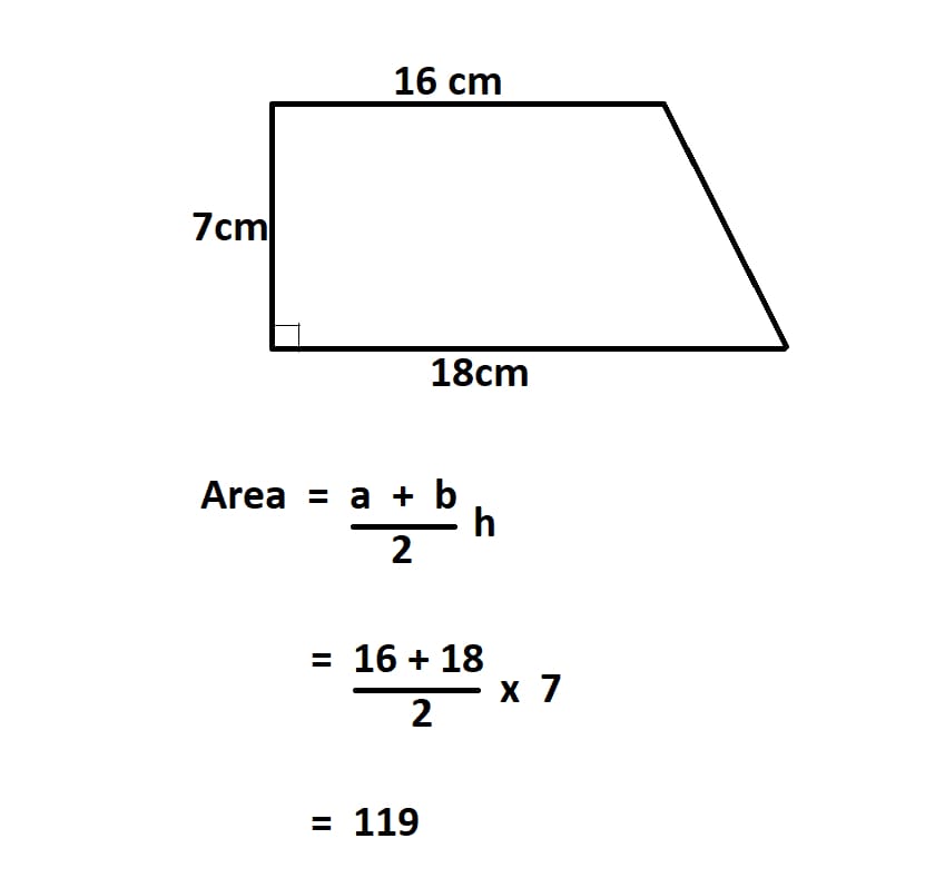 Printable Calculate The Area Of A Trapezoid