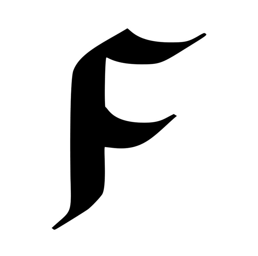 Printable Capital Letter F In Cursive