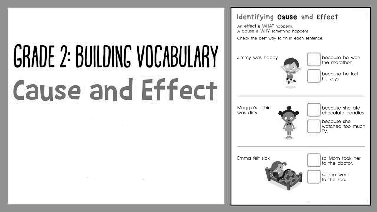 Printable Cause And Effect Worksheet For 2nd Grade