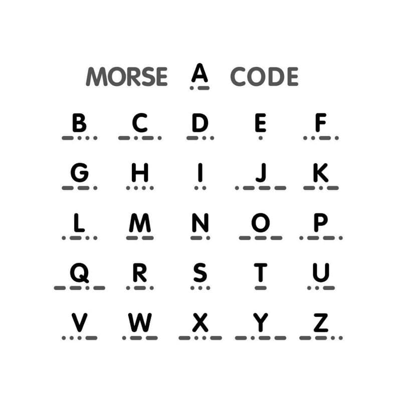 Printable Chart Of Morse Code