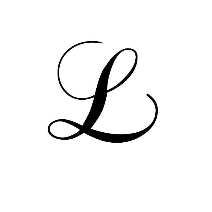 Printable Cursive Alphabet Letter L
