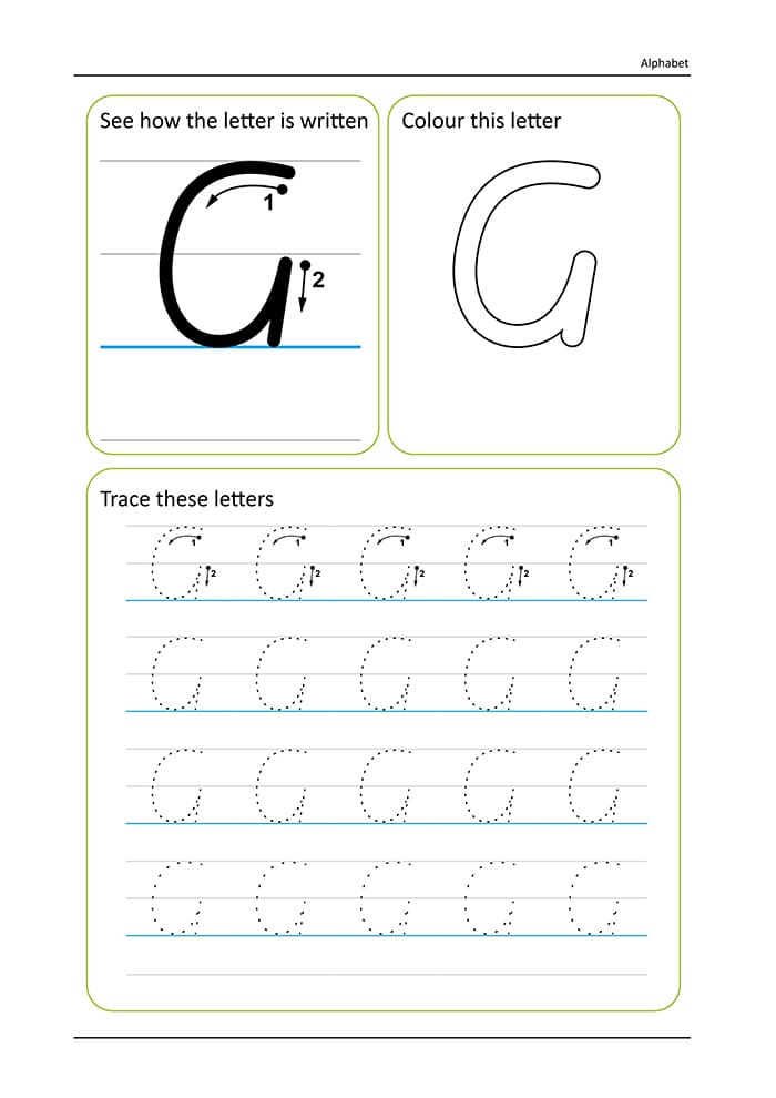 Printable Cursive G Uppercase