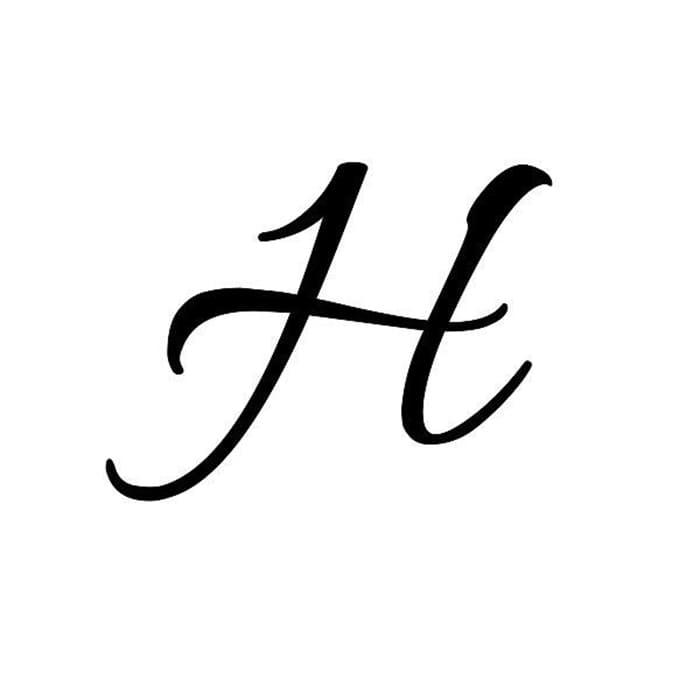 Printable Cursive H Letter