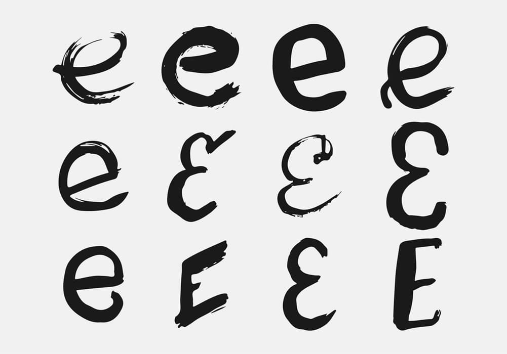 Printable Cursive Letter E Fonts