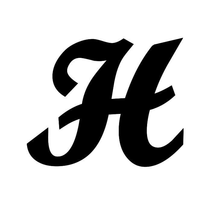 Printable Cursive Letter H Capital