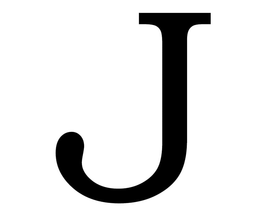 Printable Cursive Letter J