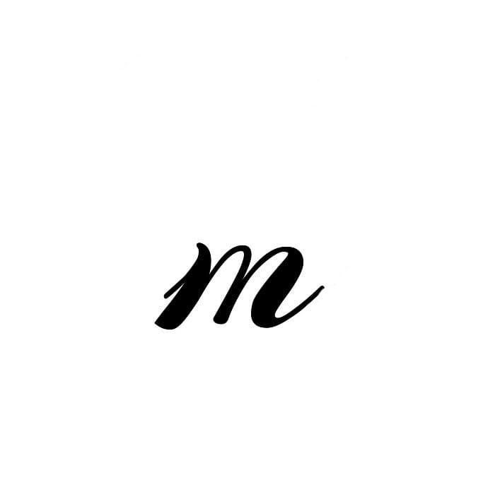 Printable Cursive Letter Lowercase M