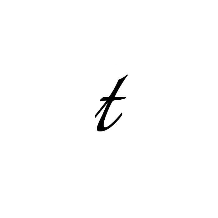 Printable Cursive Letter Of T