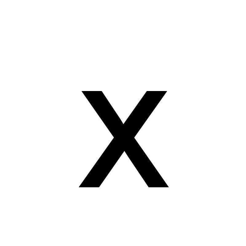 Printable Cursive Letter Of X