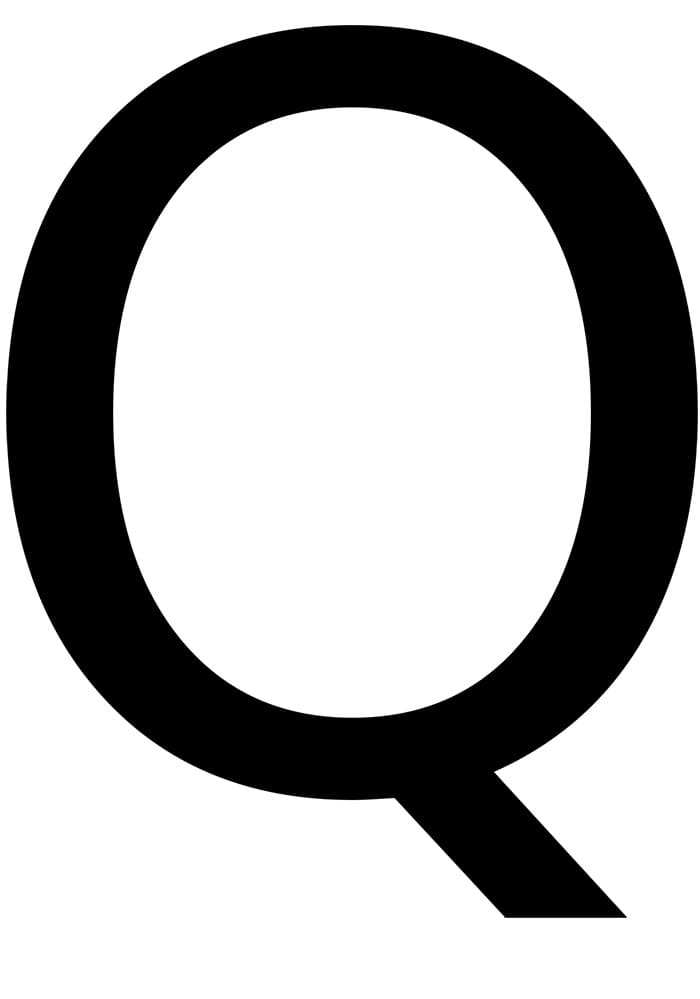 Printable Cursive Letter Q Capital